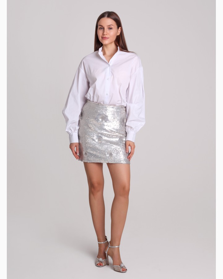 Юбка  пайетки 